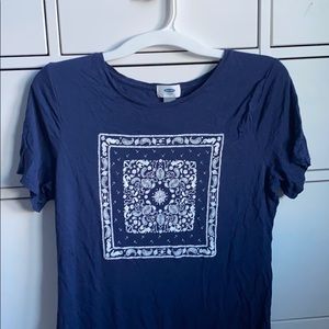 *UNWORN* Blue Design T-shirt